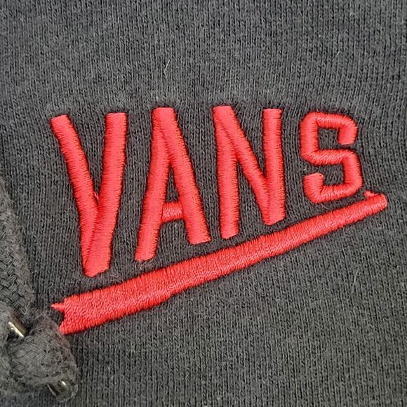 VANS Varsity Snap Hoodie Jacket Medium 22x25 Colorblock Cropped - Picture 10 of 14